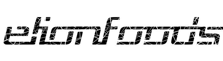 Republika V Exp - Shatter Italic  Free Fonts Download