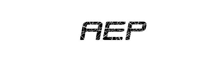 Republikaps - Shatter Italic  Free Fonts Download