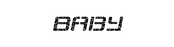 Republikaps - Shatter Italic  Free Fonts Download