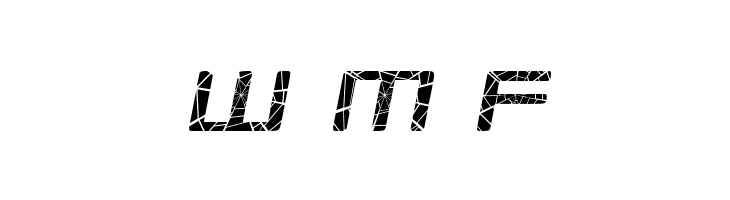 Republikaps - Shatter Italic  Free Fonts Download