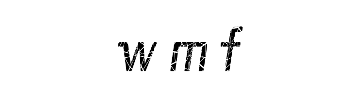 Republika II Cnd - Shatter Italic  Free Fonts Download