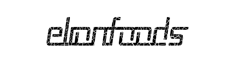 Republika II Cnd - Shatter Italic  Free Fonts Download