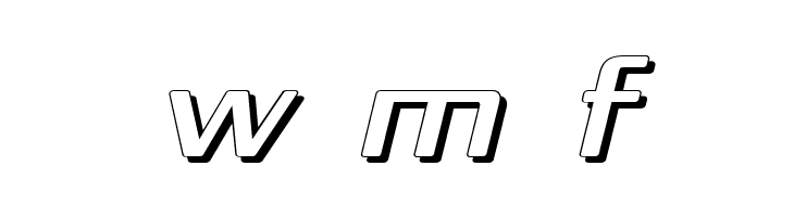 Republika IV Exp - Shadow Italic  Free Fonts Download