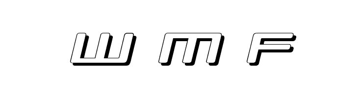 Republikaps Exp - Shadow Italic  Free Fonts Download