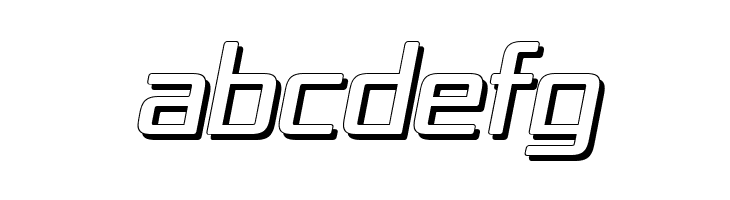 Republika IV - Shadow Italic  Free Fonts Download