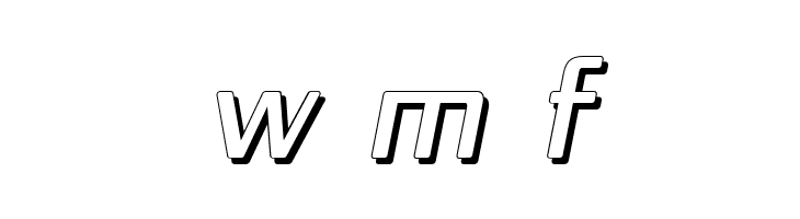 Republika IV - Shadow Italic  Free Fonts Download