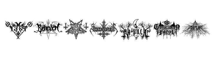 Black Metal G  Free Fonts Download