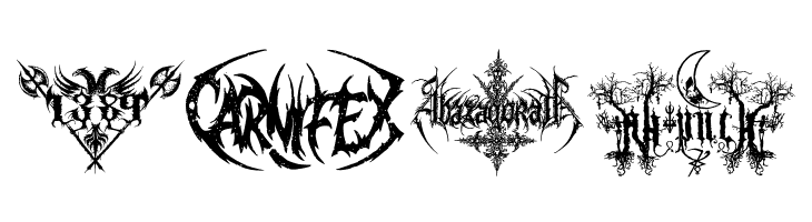 Black Metal G  Free Fonts Download
