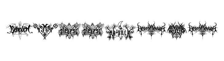 Black Metal G  Free Fonts Download