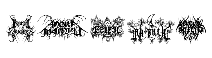 Black Metal G  Free Fonts Download