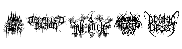 Black Metal G  Free Fonts Download