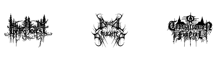 Black Metal G  Free Fonts Download