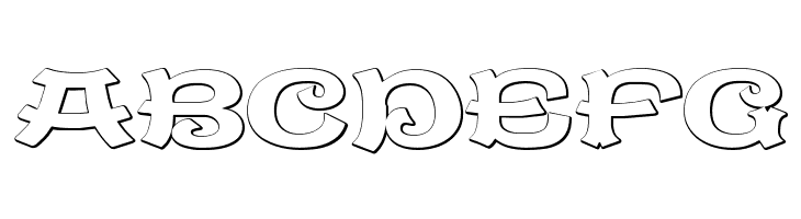 CaractereDoublet Beveled  Free Fonts Download