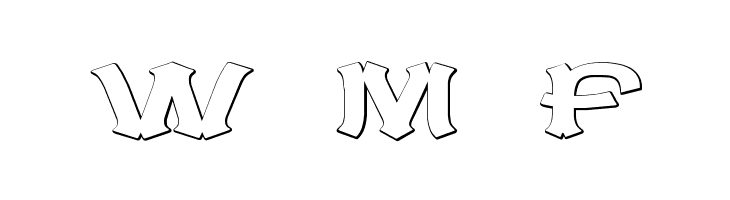 CaractereDoublet Beveled  Free Fonts Download