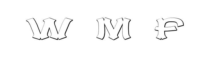 CaractereDoubletBeveled  Free Fonts Download