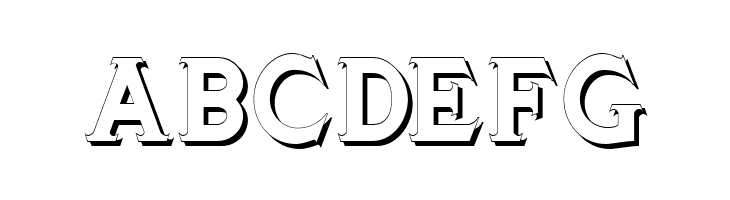 TinplateTitlingShadowed  Free Fonts Download