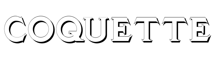 TinplateTitlingShadowed  Free Fonts Download