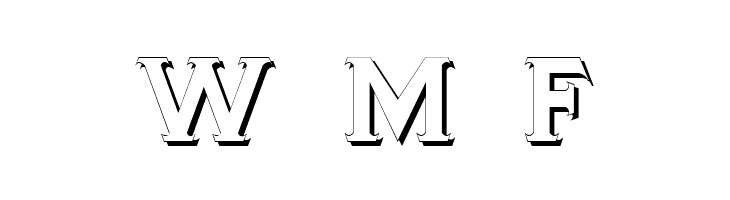 TinplateTitlingShadowed  Free Fonts Download