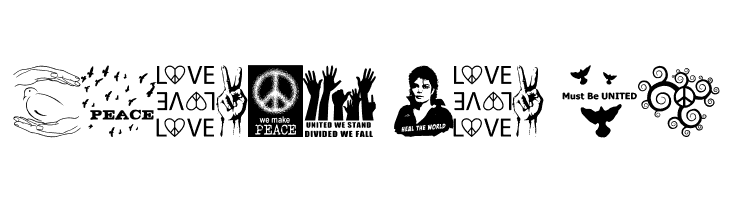 Peace FOREVER  Free Fonts Download