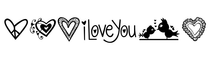 KG Heart Doodles  Free Fonts Download