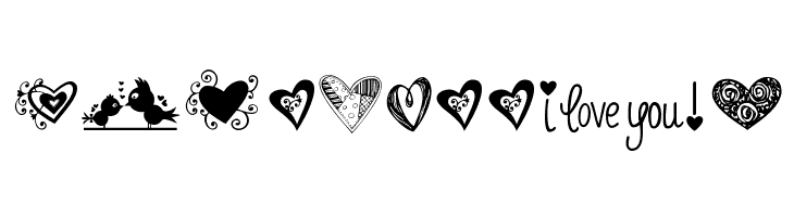 KG Heart Doodles  Free Fonts Download