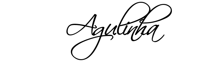 Agulinha HL Scriptina Medium Font