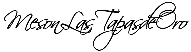 MesonLasTapasdeOro HL Scriptina Medium Font