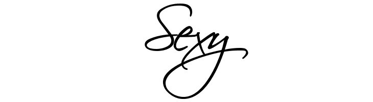 Sexy HL Scriptina Medium Font