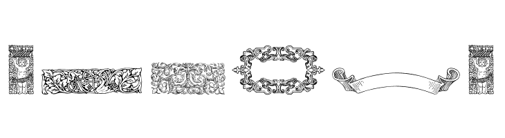 Mortised Ornaments Free  Free Fonts Download