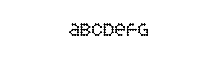 ABCDEFG Inkblob Font