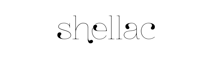 shellac ZnikomitNo24 Font