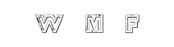 DelamotteLargeRelief Beveled  Free Fonts Download