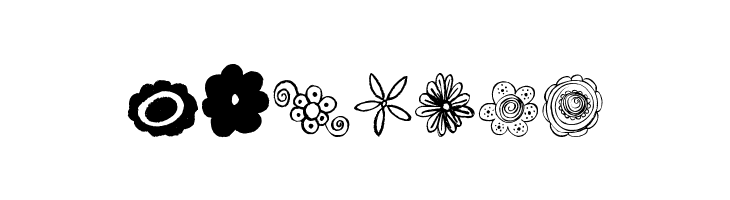 MTF Flower Doodles  Free Fonts Download