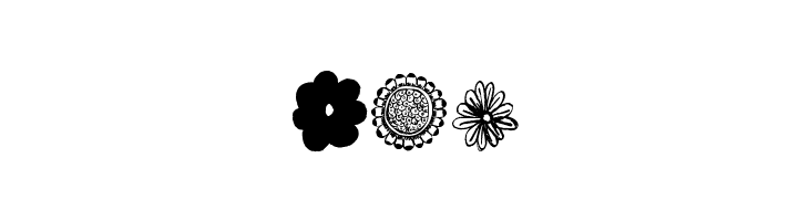 MTF Flower Doodles  Free Fonts Download