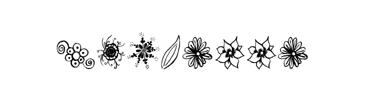 MTF Flower Doodles  Free Fonts Download