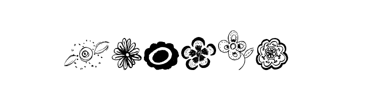 MTF Flower Doodles  Free Fonts Download