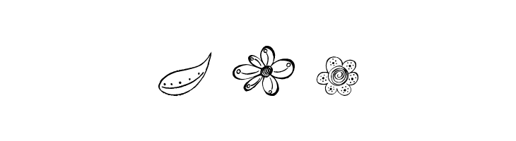 MTF Flower Doodles  Free Fonts Download