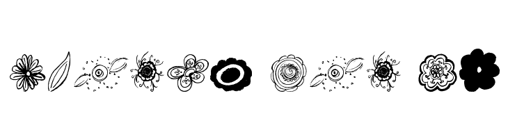 MTF Flower Doodles  Free Fonts Download