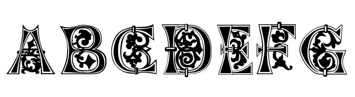 Floral-Majuscules--11th-c-  Free Fonts Download