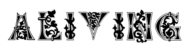 Floral-Majuscules--11th-c-  Free Fonts Download