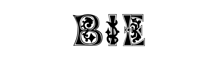 Floral-Majuscules--11th-c-  Free Fonts Download