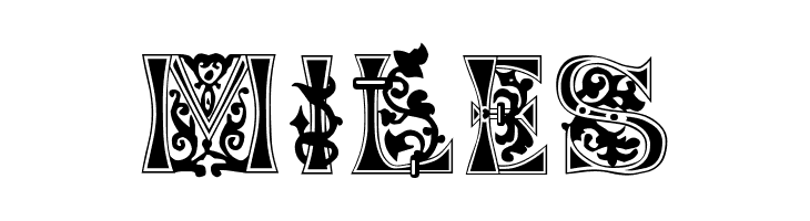 Floral-Majuscules--11th-c-  Free Fonts Download