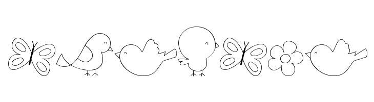 MTF Sweet Nature Dings  Free Fonts Download