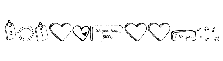 MTF i heart Sketches  Free Fonts Download
