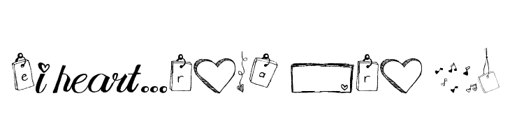 MTF i heart Sketches  Free Fonts Download
