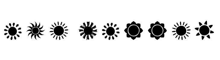 Suns and Stars  Free Fonts Download