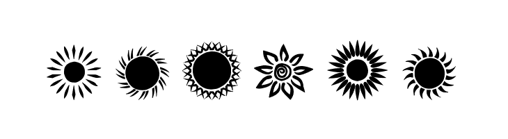 Suns and Stars  Free Fonts Download