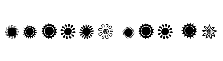 Suns and Stars  Free Fonts Download