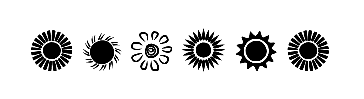 Suns and Stars  Free Fonts Download