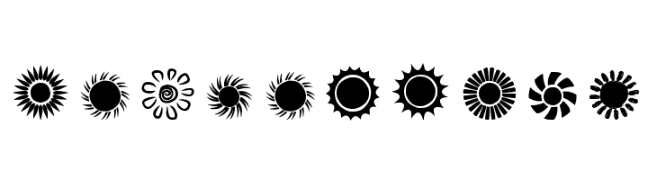 Suns and Stars  Free Fonts Download